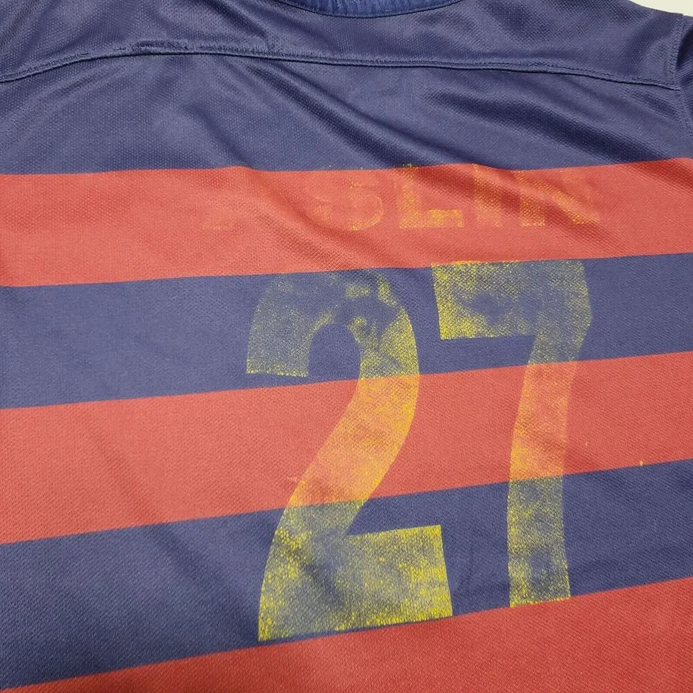 Nike Barcelona Football Soccer Jersey 2015 2016 Home 659032-422 Youth XL Faded